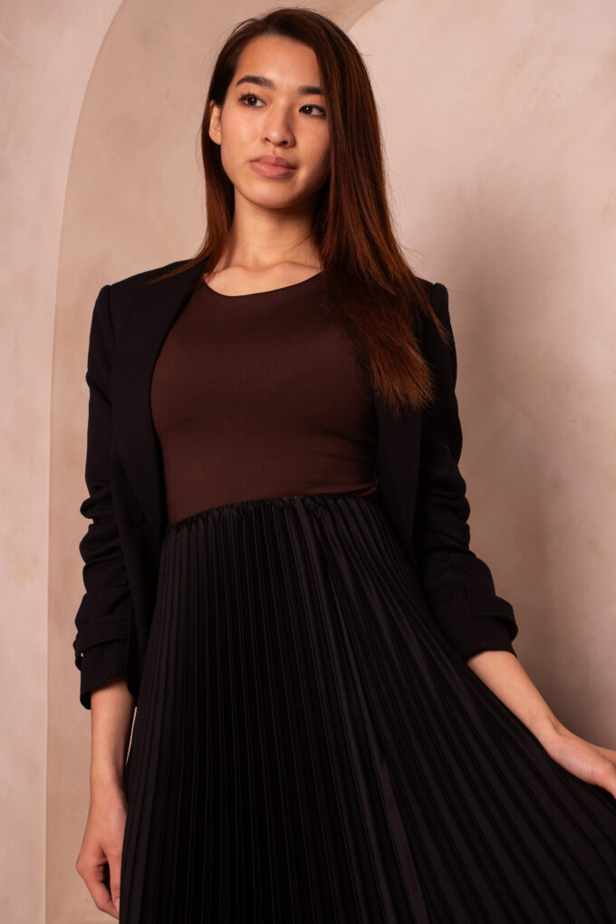 Black Pleated Skirt